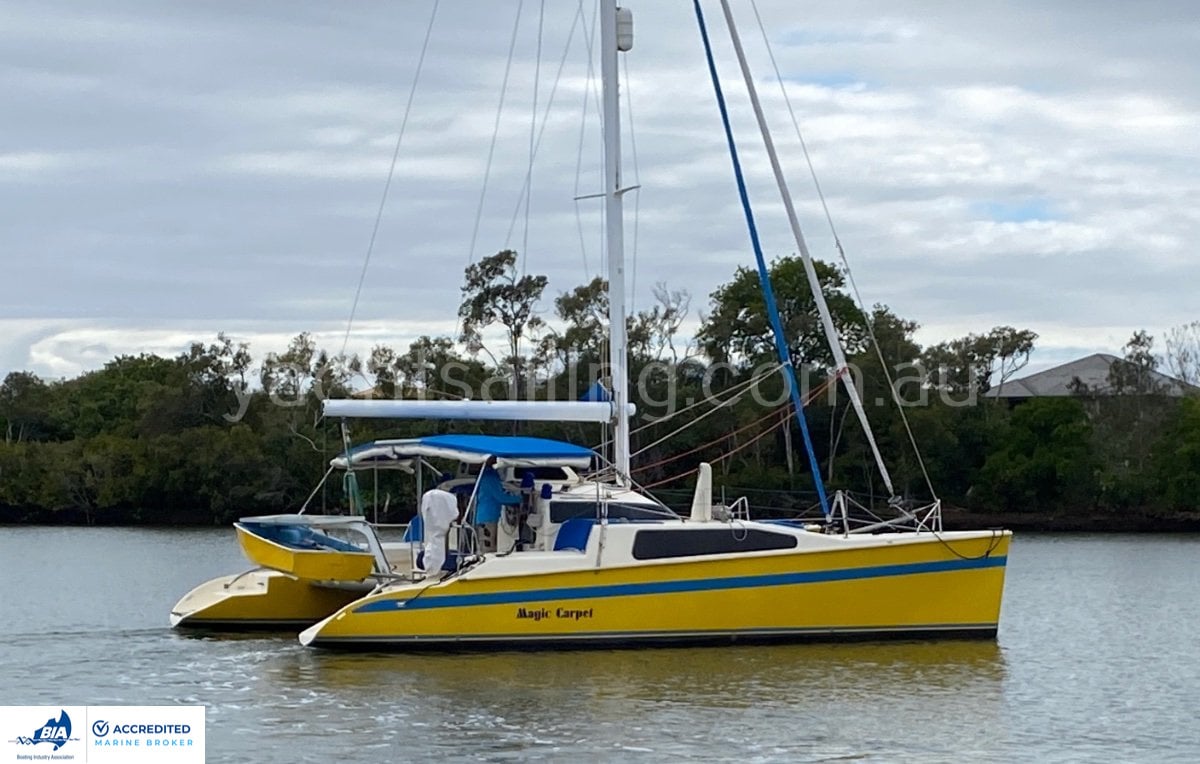 Magic Carpet Crowther 10.4m Sailing Catamaran Gladstone Boat Sales Ph 0413892531 Yachtsailing.com.au 1000